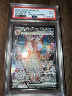 Pokemon TCG Obsidian Flames Charizard EX Card 223/197 Sir PSA 9 Mint - Image 1
