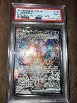 Pokemon TCG Obsidian Flames Charizard EX Card 223/197 Sir PSA 9 Mint - Image 2