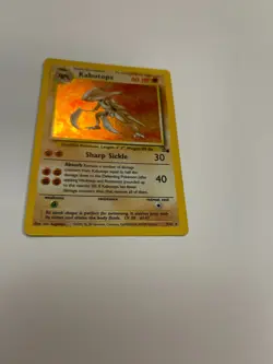 Pokemon TCG Kabutops Holo Rare Unlimited Card 9/62 Fossil PICTURES - Image 3