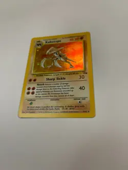 Pokemon TCG Kabutops Holo Rare Unlimited Card 9/62 Fossil PICTURES - Image 4