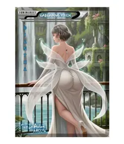 SunInAries - Custom Card Goddess Waifu Universe Diantha Cascading Vixen ARC016 - Image 1