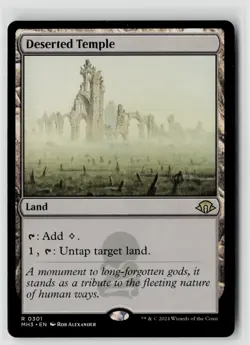 MTG Modern Horizons 3 Deserted Temple x1 NM Rare - Image 1