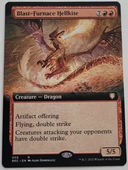 MTG - Blast-Furnace Hellkite Extended Art - The Brothers' War Commander NM - Image 1