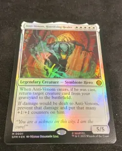 1x MTG Anti-Venom, Horrifying Healer *FOIL* - SPIDER-MAN Mythic! NM Mint! - Image 1