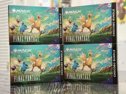 x4 Magic The Gathering Final Fantasy Chocobo Bundle Box LOT 4 Boxes In Hand - Image 1
