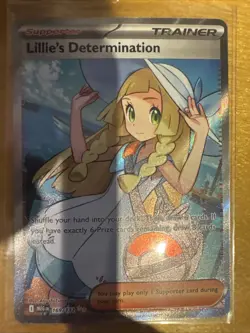 Pokemon TCG Lillie's Determination Trainer Card Holo Rare 169/132 - Image 1