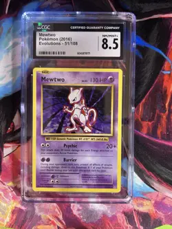 CGC 8.5 Mewtwo 51/108 - Evolutions - Pokemon - Non Holo NM - Image 1