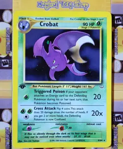 Pokemon Crobat Neo Revelation 1st Edition Holo Rare 4/64 WOTC 2001 NM - Image 1