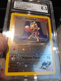 Rocket's Hitmonchan Cgc 8.5 Winner Best Of Game Promos 9 2003 Reverse Holo Mint - Image 4