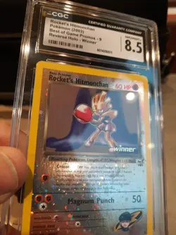 Rocket's Hitmonchan Cgc 8.5 Winner Best Of Game Promos 9 2003 Reverse Holo Mint - Image 5