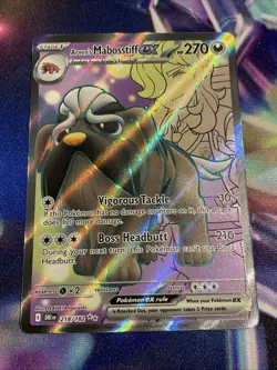 Pokemon TCG Arven’s Mabosstiff ex 218/182 Double Rare Destined Rivals NM/M - Image 1