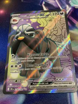 Pokemon TCG Arven’s Mabosstiff ex 218/182 Double Rare Destined Rivals NM/M - Image 2