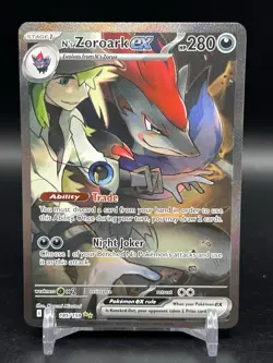 N's Zoroark ex 185/159 Pokemon Journey Together Special Illustration Rare NM - Image 1