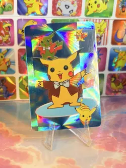 Pokemon HOLO Vintage Pocket Monsters Vending Prism Sticker 1998 Nintendo - Image 3