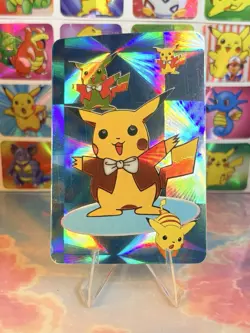 Pokemon HOLO Vintage Pocket Monsters Vending Prism Sticker 1998 Nintendo - Image 4