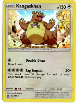 Pokemon - Kangaskhan 163/236 Sun & Moon Unified Minds Holo NM - Image 1