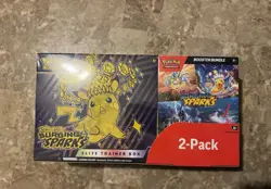 Pokemon Surging Sparks Elite Trainer Box + Booster Bundle COSTCO 2-PACK 2025 - Image 1