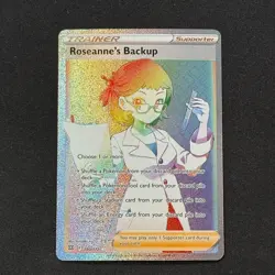 Roseanne's Backup 10/172 Secret Rare Rainbow SWSH09: Brilliant Stars NM Pokemon - Image 1