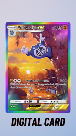 Poliwrath EX Rainbow Secluded Springs Pokemon TCG Pocket 2 Star ⭐⭐ (English) - Image 1