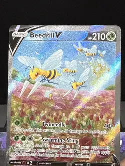 Pokemon Card Beedrill V 161/189 Astral Radiance Alternate Art Rare Near Mint - Image 2