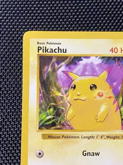 Pikachu Red Cheeks Shadowless 58/102 Base Set 1999 Pokemon TCG Card MP/LP - Image 2