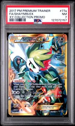 Pokemon Card: Shaymin Ex 77a/108 XY Collection Promo 2017 Premium Trainer PSA 7 - Image 1