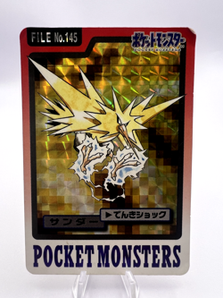 Pokemon Card Articuno Zapdos Moltres Bandai Carddass File No.144 145 146 - Image 4