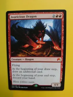 MTG Card. Avaricious Dragon Mythic Origins creature - Image 1