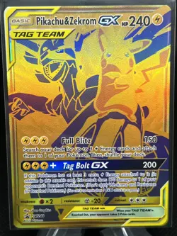 Pikachu & Zekrom GX SM248 Sun & Moon Promo Holo Mint Condition REGULAR CARD - Image 1