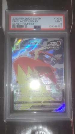 POKEMON GRADED CARD - BLAZIKEN VMAX #TG15 SILVER TEMPEST 2022 PSA 9 - Image 2
