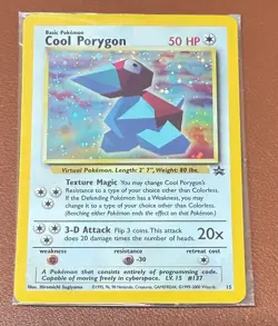 POKEMON TCG CARD COOL PORYGON 2000 BLACK STAR PROMO NEW FACTORY SEALED RARE !!!! - Image 1