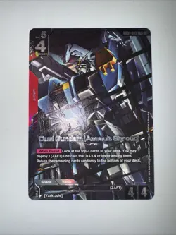 Duel Gundam GD01-045 LR+ Foil Alt Art Newtype English Card Game TCG CCG - Image 1