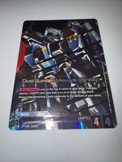 Duel Gundam GD01-045 LR+ Foil Alt Art Newtype English Card Game TCG CCG - Image 4