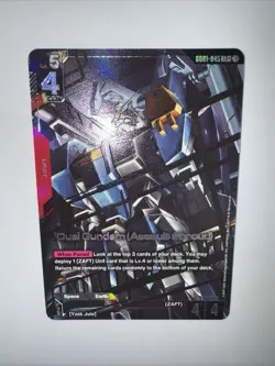 Duel Gundam GD01-045 LR+ Foil Alt Art Newtype English Card Game TCG CCG - Image 5