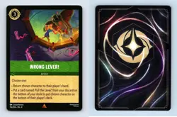 Wrong Lever! #116/204 Lorcana Reign Of Jafar 2025 Disney Rare TCG Card - Image 1