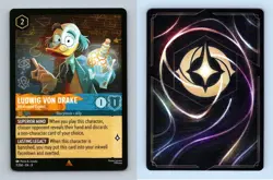 Ludwi Von Drake #7/204 Lorcana Reign Of Jafar 2025 Disney Rare TCG Card - Image 1