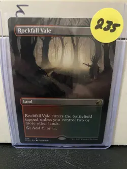 Rockfall Vale (Borderless) [Innistrad: Midnight Hunt] Magic MTG 284 - Image 3