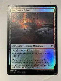 MTG Magic the Gathering Sulfurous Mire (270/285) Kaldheim LP FOIL - Image 1