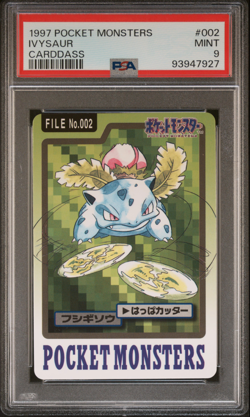 PSA 9 Ivysaur 002 Carddass Mint Pokemon Card Vending 1997 Pocket Monsters - Image 1