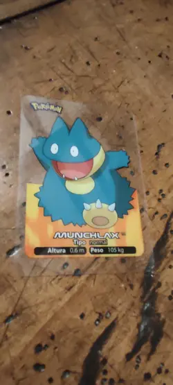 Munchlax Snorlax Pre Evolution 100 Pokemon Lamincards Edibas - ESP - EXC - Image 1