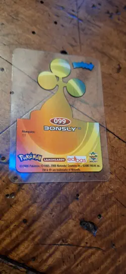 Bonsly 099 Pokemon Lamincards Edibas - ESP - GOOD - Image 2