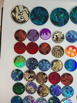 Pokemon TCG Coin & Dice Lot - 70+ Coins, ETB Dice Sets, Metal Markers - Image 5