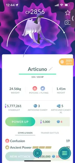 Pokemon Go Legendary Galerian Articuno ( Normal ) ( Reduced) - Image 1