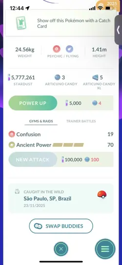 Pokemon Go Legendary Galerian Articuno ( Normal ) ( Reduced) - Image 2