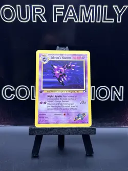 Pokemon TCG Sabrina's Haunter Gym Heroes 58/132 Regular 1st Edition 1999 LP - Image 1