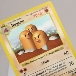 Pokemon TCG - Dugtrio 19/102 Base Set Rare Shadowless WOTC 1999 - EXC/NM - Image 1