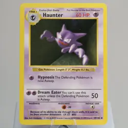 Pokemon TCG - Haunter 29/102 Base Set Uncommon Shadowless WOTC 1999 - EXC/NM - Image 2