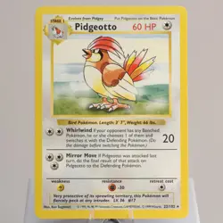 Pokemon TCG - Pidgeotto 22/102 Base Set Rare Shadowless WOTC 1999 - NM - Image 2