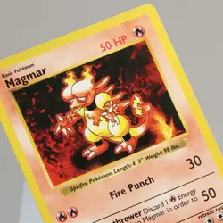Pokemon TCG - Magmar 36/102 Base Set Uncommon Shadowless WOTC 1999 - EXC/NM - Image 1