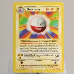 Pokemon TCG - Electrode 21/102 Base Set Rare Shadowless WOTC 1999 - EXC/NM - Image 2